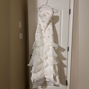 Elegant White Strapless Gown